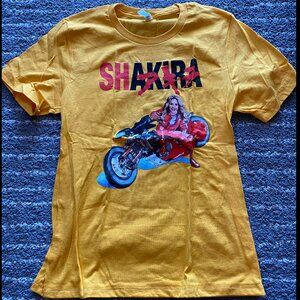 Brand New, Shakira / Akira anime crossover t-shirt, unisex size small.
